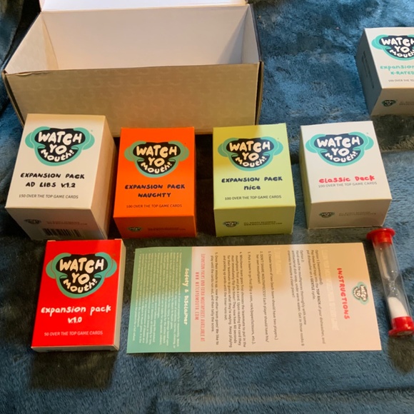 Watch Yo Mouth card game with never used mouth pieces & X-rated expansion packs - Picture 2 of 4